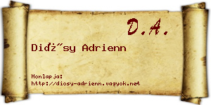 Diósy Adrienn névjegykártya